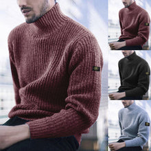 Laden Sie das Bild in den Galerie-Viewer, Rollkragen-Strickpullover für Herren