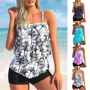 Bedruckter Boxerrock-Bikini