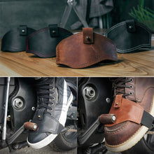 Laden Sie das Bild in den Galerie-Viewer, Toller Motorrad-Schuhschutz – Motorrad-Schalthebel-Kofferraumschutz aus Leder