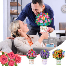 Laden Sie das Bild in den Galerie-Viewer, Papierblumen-Blumenstrauß-Gruß-Karten