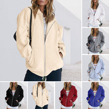 Laden Sie das Bild in den Galerie-Viewer, Übergroßes Damen-Sweatshirt mit Kapuze