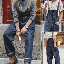 Laden Sie das Bild in den Galerie-Viewer, Vintage-Marine-Denim-Overall