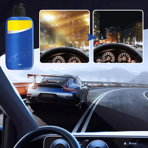 Reiniger für Ölfilme auf Autoglas
