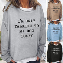 Laden Sie das Bild in den Galerie-Viewer, Lockeres T-Shirt mit Buchstabendruck