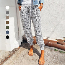 Laden Sie das Bild in den Galerie-Viewer, Lockere lässige Hosen mit Leopardenmuster für Damen