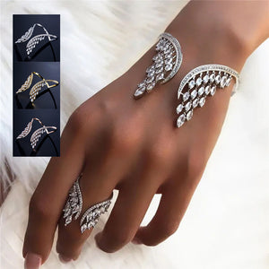 Engelsflügel Armband und Ring