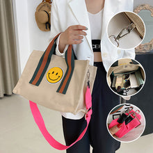 Laden Sie das Bild in den Galerie-Viewer, Smiley-Segeltuchtasche