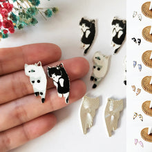 Laden Sie das Bild in den Galerie-Viewer, Karikatur Kätzchen Ohrringe