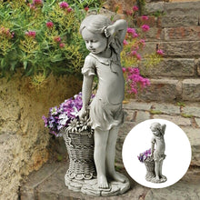 Laden Sie das Bild in den Galerie-Viewer, Blumenkorb für kleine Mädchen – Gartendekoration im Freien
