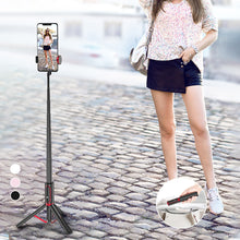 Laden Sie das Bild in den Galerie-Viewer, Einziehbarer Bluetooth-Fotoständer aus Aluminiumlegierung