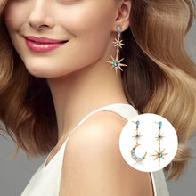 Laden Sie das Bild in den Galerie-Viewer, Asymmetrische Stern- und Mondohrringe