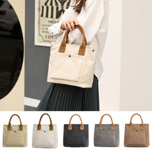 Laden Sie das Bild in den Galerie-Viewer, Einfarbige Lässige Tragetasche aus Segeltuch