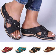 Laden Sie das Bild in den Galerie-Viewer, Sommer Einfarbige Blumensandalen