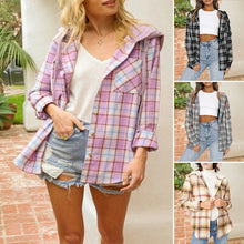 Laden Sie das Bild in den Galerie-Viewer, Geknöpfte Freizeithemdjacke mit Kapuze