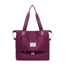 Laden Sie das Bild in den Galerie-Viewer, Faltbare wasserdichte Reisehandtasche mit großer Kapazität