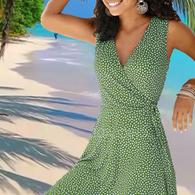 Laden Sie das Bild in den Galerie-Viewer, Fließendes Ärmelloses Sommerkleid