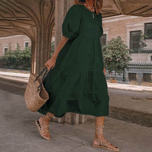Laden Sie das Bild in den Galerie-Viewer, Fließendes Einfarbiges Sommerkleid