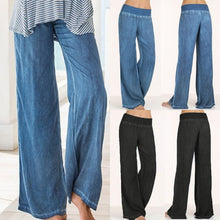 Laden Sie das Bild in den Galerie-Viewer, Freizeithose Aus Denim Im Freien