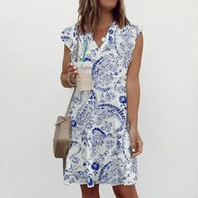 Laden Sie das Bild in den Galerie-Viewer, Frühling Und Sommer Frisches Blumenkleid