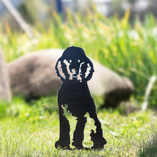 Laden Sie das Bild in den Galerie-Viewer, Gartendekoration Hundesilhouette aus Metall