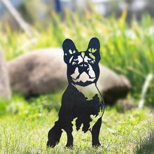 Laden Sie das Bild in den Galerie-Viewer, Gartendekoration Hundesilhouette aus Metall