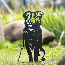 Laden Sie das Bild in den Galerie-Viewer, Gartendekoration Hundesilhouette aus Metall