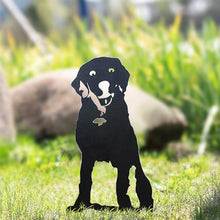 Laden Sie das Bild in den Galerie-Viewer, Gartendekoration Hundesilhouette aus Metall