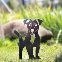 Laden Sie das Bild in den Galerie-Viewer, Gartendekoration Hundesilhouette aus Metall