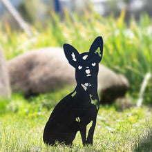 Laden Sie das Bild in den Galerie-Viewer, Gartendekoration Hundesilhouette aus Metall