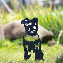 Laden Sie das Bild in den Galerie-Viewer, Gartendekoration Hundesilhouette aus Metall
