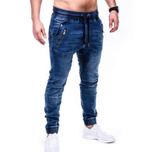 Laden Sie das Bild in den Galerie-Viewer, Gewaschene lässige taillierte Jeans für Herren