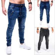 Laden Sie das Bild in den Galerie-Viewer, Gewaschene lässige taillierte Jeans für Herren