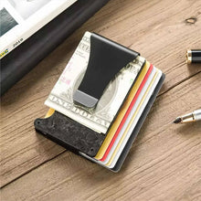 Laden Sie das Bild in den Galerie-Viewer, Kohlefaser-Geldbörse im Kartenetui-Stil