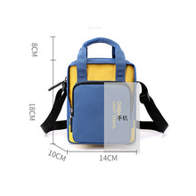 Laden Sie das Bild in den Galerie-Viewer, Lässige Umhängetasche Aus Nylon In Kontrastfarbe
