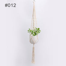 Laden Sie das Bild in den Galerie-Viewer, Handgewebte Netztasche zum Aufhängen von Blumentöpfen