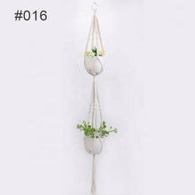 Laden Sie das Bild in den Galerie-Viewer, Handgewebte Netztasche zum Aufhängen von Blumentöpfen