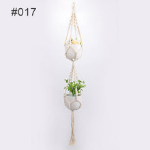 Laden Sie das Bild in den Galerie-Viewer, Handgewebte Netztasche zum Aufhängen von Blumentöpfen