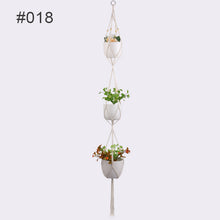Laden Sie das Bild in den Galerie-Viewer, Handgewebte Netztasche zum Aufhängen von Blumentöpfen