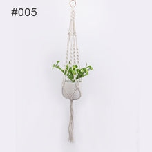 Laden Sie das Bild in den Galerie-Viewer, Handgewebte Netztasche zum Aufhängen von Blumentöpfen