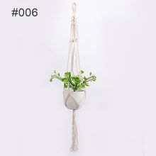 Laden Sie das Bild in den Galerie-Viewer, Handgewebte Netztasche zum Aufhängen von Blumentöpfen