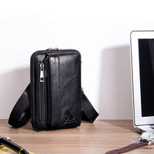 Laden Sie das Bild in den Galerie-Viewer, Handy-Gürteltasche Aus Leder Für Herren