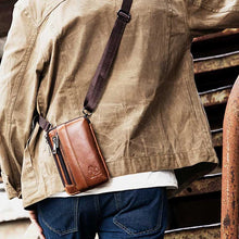 Laden Sie das Bild in den Galerie-Viewer, Handy-Gürteltasche Aus Leder Für Herren