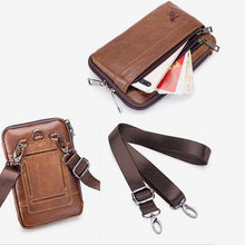 Laden Sie das Bild in den Galerie-Viewer, Handy-Gürteltasche Aus Leder Für Herren