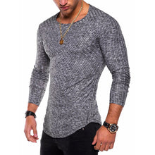 Laden Sie das Bild in den Galerie-Viewer, Hochelastisches Einfarbiges Langarm-T-Shirt Für Herren