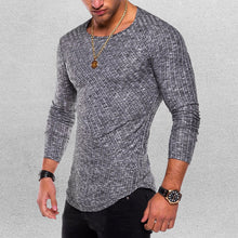 Laden Sie das Bild in den Galerie-Viewer, Hochelastisches Einfarbiges Langarm-T-Shirt Für Herren