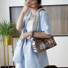 Laden Sie das Bild in den Galerie-Viewer, Karierte Umhängetasche Aus Nylon