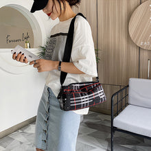 Laden Sie das Bild in den Galerie-Viewer, Karierte Umhängetasche Aus Nylon