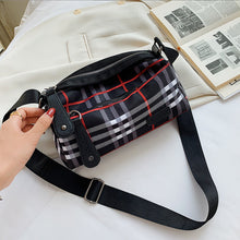 Laden Sie das Bild in den Galerie-Viewer, Karierte Umhängetasche Aus Nylon