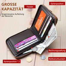 Laden Sie das Bild in den Galerie-Viewer, Klassische multifunktionale Herrenbrieftasche mit großer Kapazität