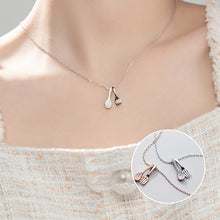 Laden Sie das Bild in den Galerie-Viewer, Kreative Gabel Und Löffel Diamant-Halskette